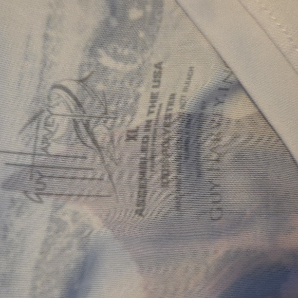 Guy Harvey White and Black Long Sleeve Tee - Picture 3 of 4